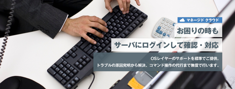 お困りの時もサーバーにログインして確認・対応